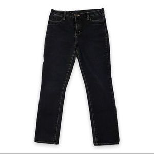 NYDJ Straight Leg Dark Wash Jeans 12